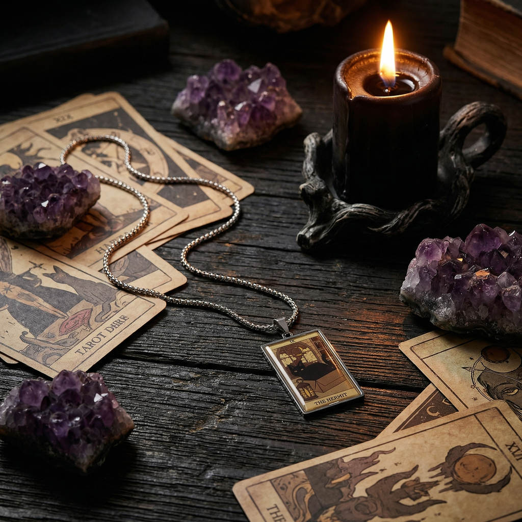 Lord the Fool™ | Mystic Cat Tarot Necklace - The Major Arcana Collection