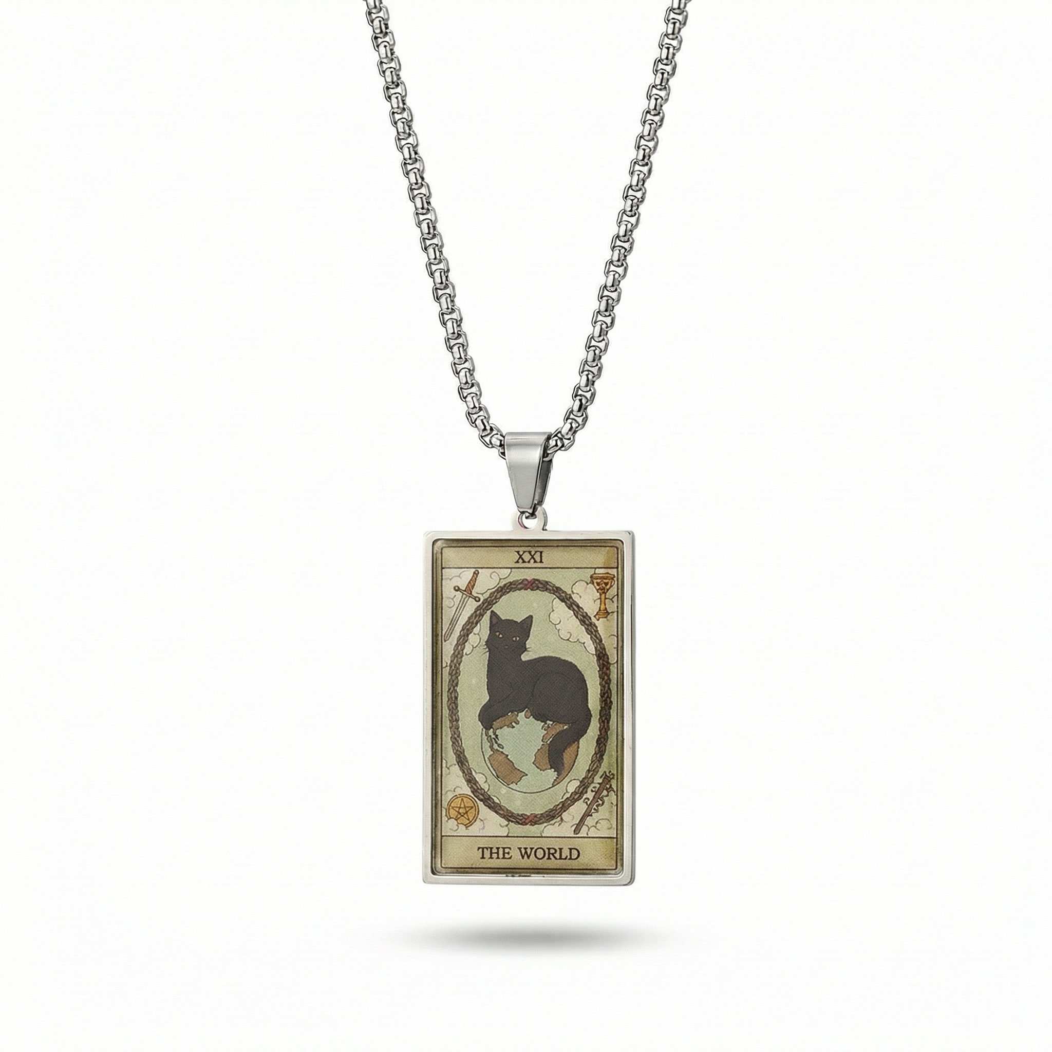Lord the Fool™ | Mystic Cat Tarot Necklace - The Major Arcana Collection