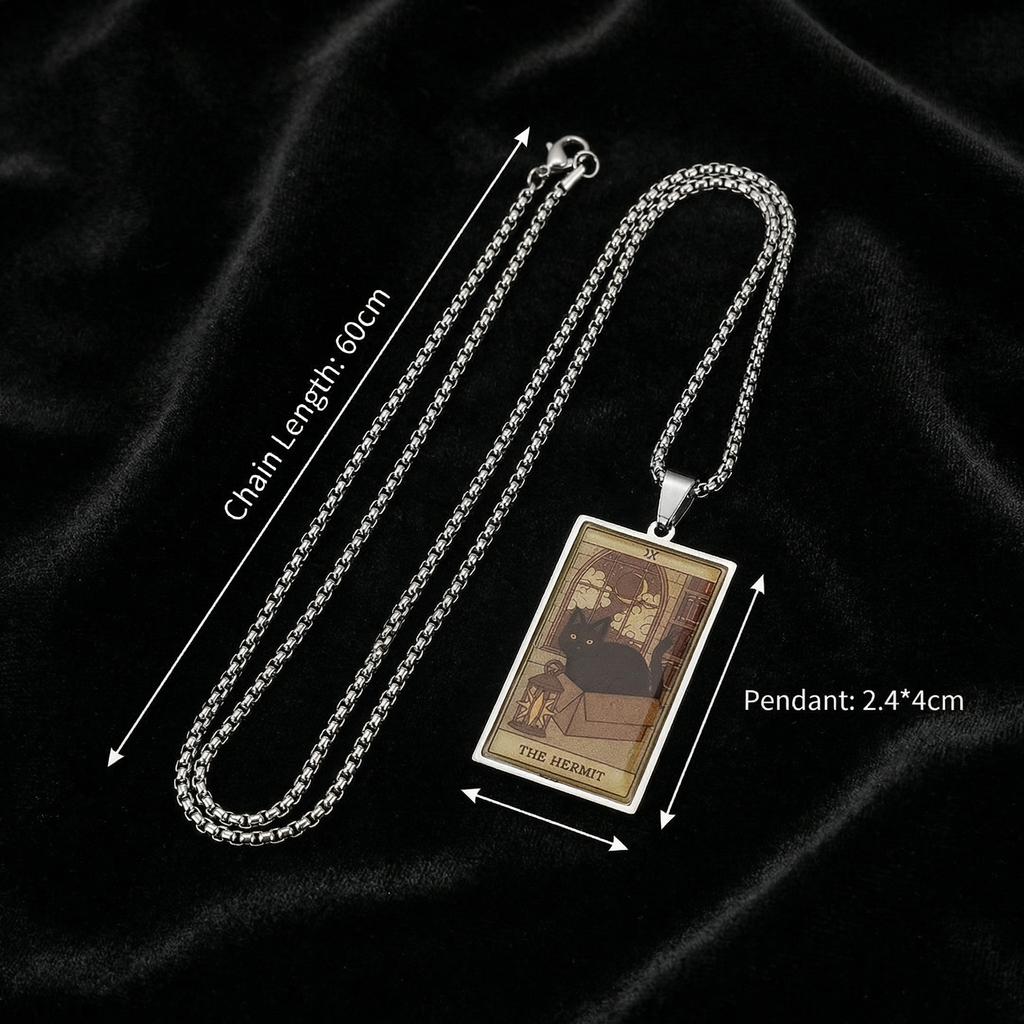 Lord the Fool™ | Mystic Cat Tarot Necklace - The Major Arcana Collection